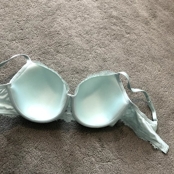 38E/DDD La Senza Teal Lace Bra - Picture 2 of 3